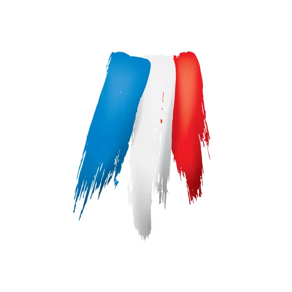 France flag, vector illustration on a white background — Stock Vector