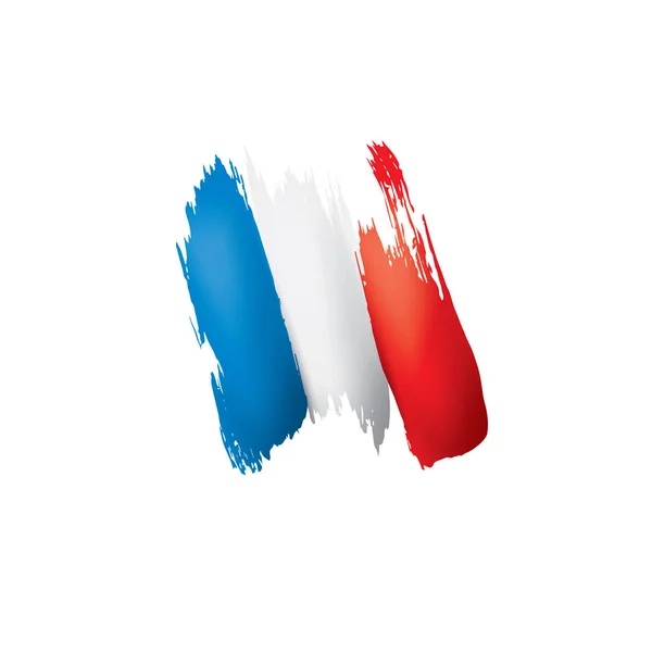 France flag, vector illustration on a white background — Stock Vector