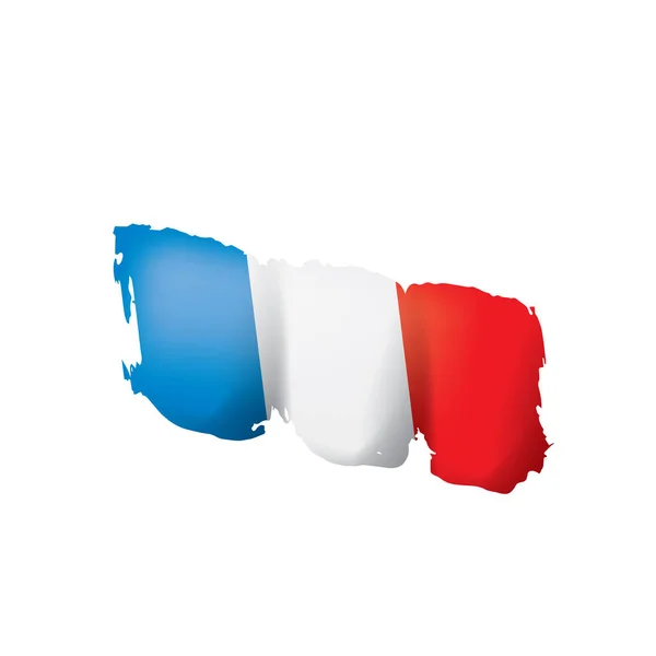 France flag, vector illustration on a white background — Stock Vector