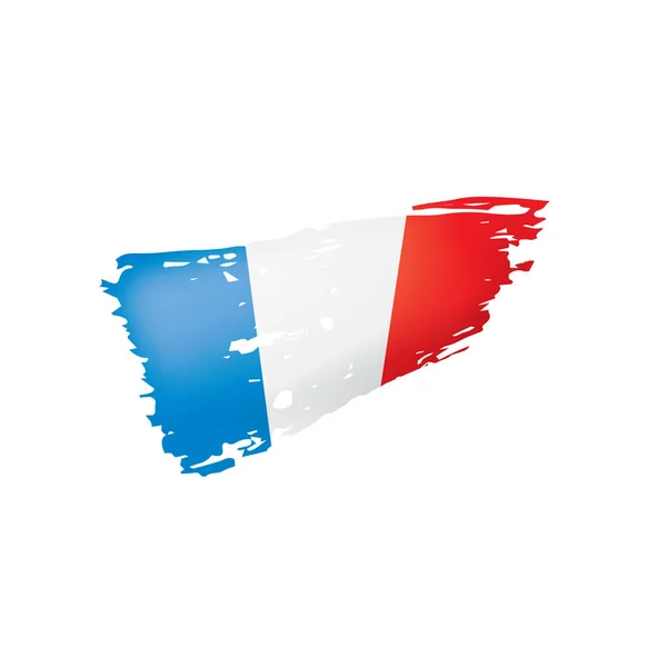 Bandera de Francia, ilustración vectorial sobre fondo blanco — Archivo Imágenes Vectoriales