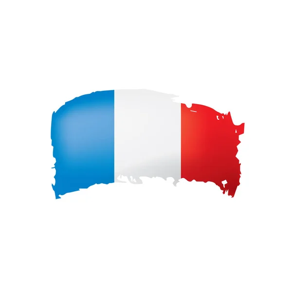 France flag, vector illustration on a white background — Stock Vector