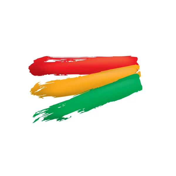 Bandera Bolivia Ilustración Vectorial Sobre Fondo Blanco — Archivo Imágenes Vectoriales