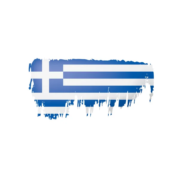 Прапор Греції, Векторні ілюстрації на білому фоні — стоковий вектор