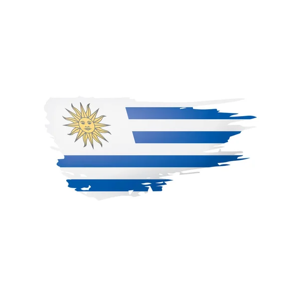 Uruguay flag, vector illustration on a white background — Stock Vector
