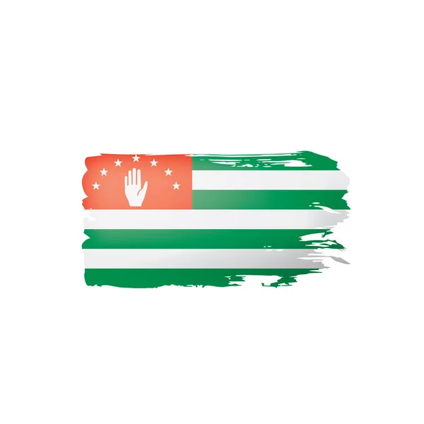 Abkhazia flag, vector illustration on a white background — Stock Vector