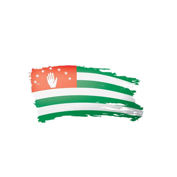 Abkhazia flag, vector illustration on a white background — Stock Vector