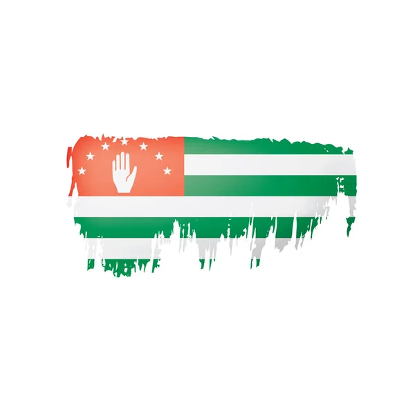 Abkhazia flag, vector illustration on a white background — Stock Vector