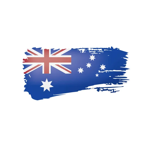 Australia flag, vector illustration on a white background — Stock Vector