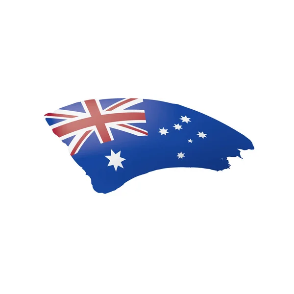 Флаг Австралии, векторная иллюстрация на белом фоне — стоковый вектор
