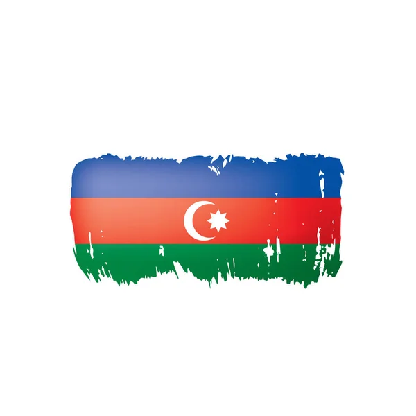 Bandeira do Azerbaijão, ilustração vetorial sobre um fundo branco — Vetor de Stock