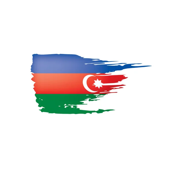 Bandeira do Azerbaijão, ilustração vetorial sobre um fundo branco — Vetor de Stock