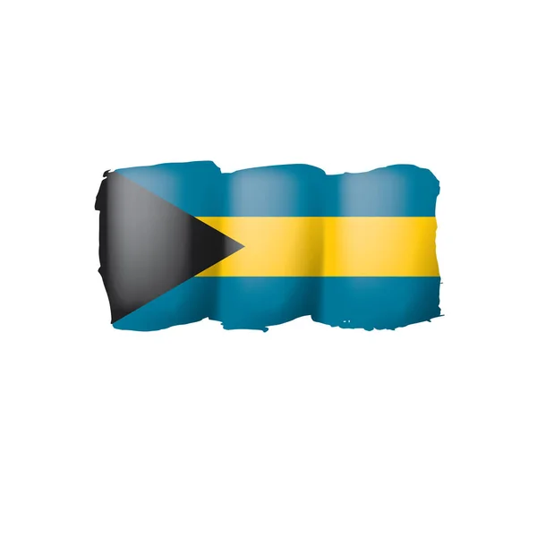 Bahamas flag, vector illustration on a white background — Stock Vector
