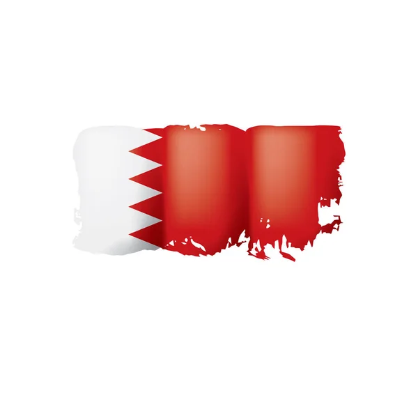Bandiera Bahrain, illustrazione vettoriale su sfondo bianco — Vettoriale Stock