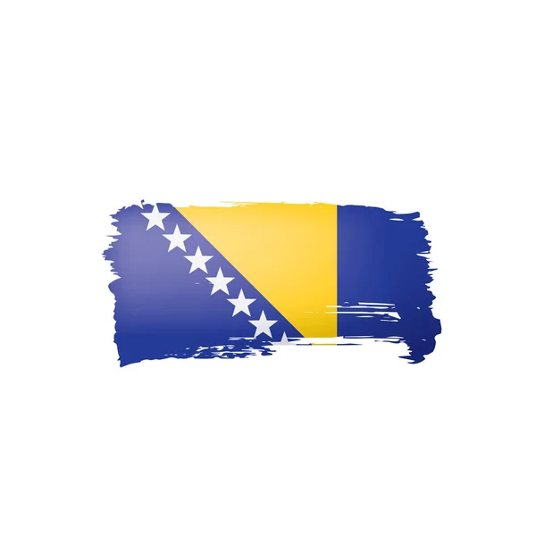 Bosnia and Herzegovina flag, vector illustration on a white background — Stock Vector