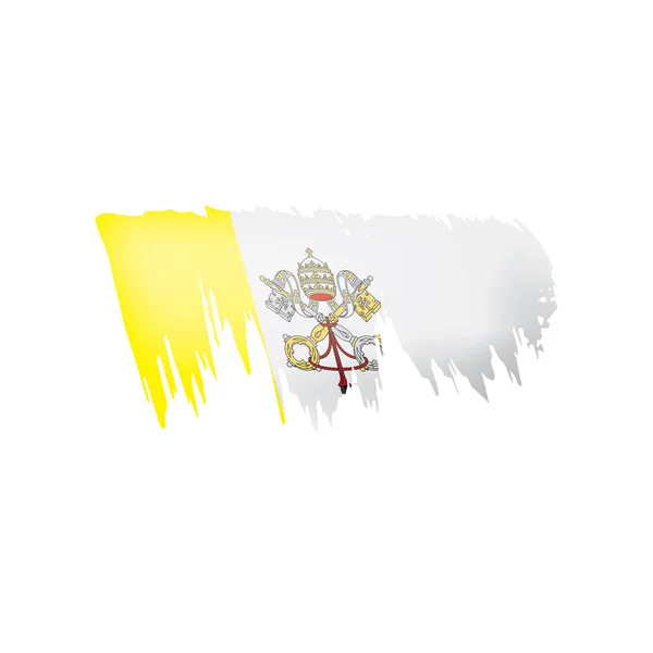 Bandeira do Vaticano, ilustração vetorial sobre um fundo branco —  Vetores de Stock