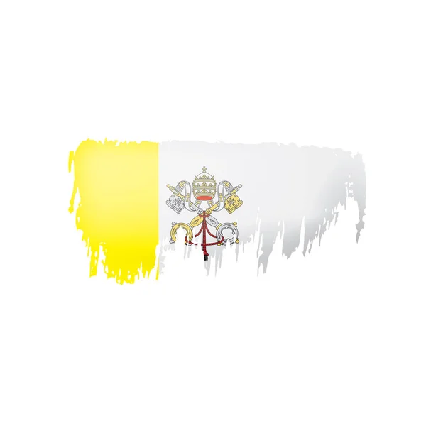 Vatican flag, vector illustration on a white background — Stock Vector