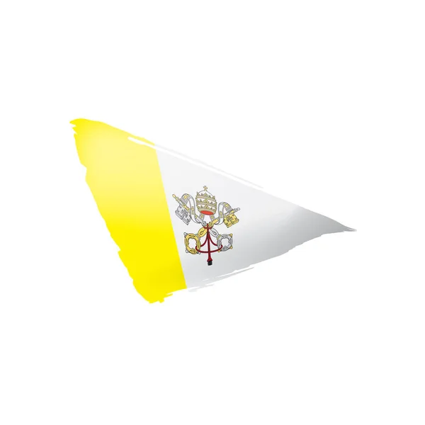 Bandeira do Vaticano, ilustração vetorial sobre um fundo branco —  Vetores de Stock