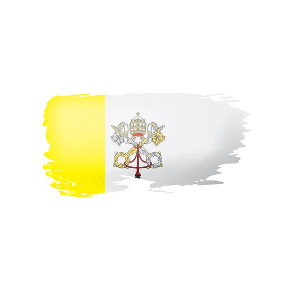 Bandeira do Vaticano, ilustração vetorial sobre um fundo branco —  Vetores de Stock