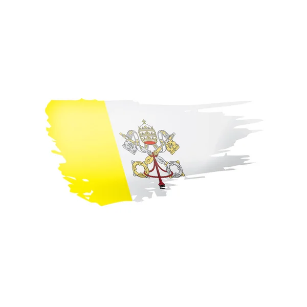 Bandeira do Vaticano, ilustração vetorial sobre um fundo branco —  Vetores de Stock