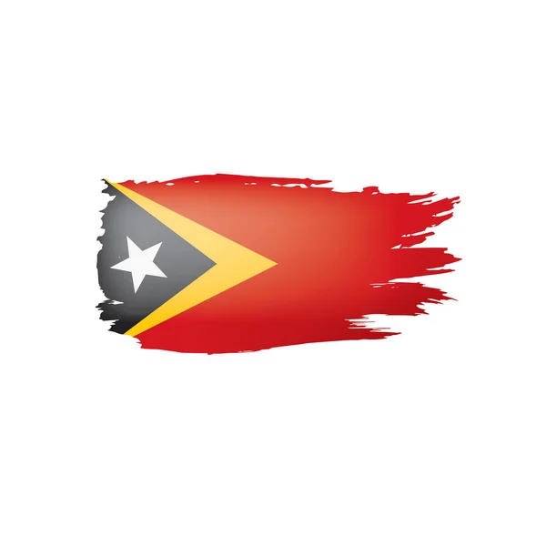 East timor flag, vector illustration on a white background — Stock Vector