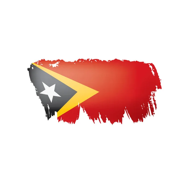 Bandeira timor leste, ilustração vetorial sobre um fundo branco — Vetor de Stock