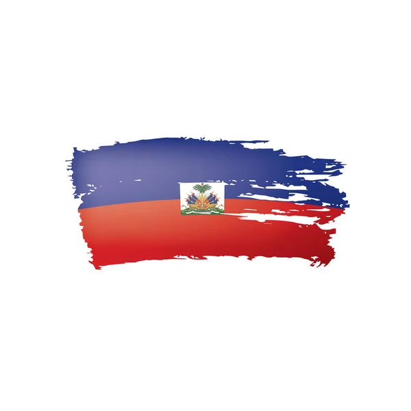 Haiti flag, vector illustration on a white background — Stock Vector