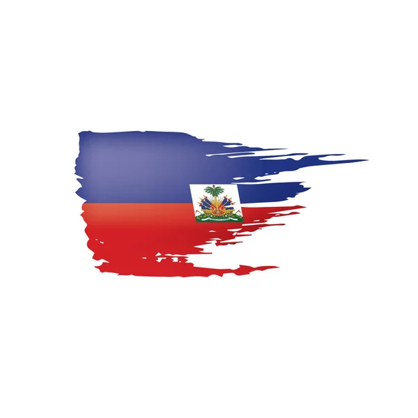 Прапор Гаїті, малюнок на білому тлі. — стоковий вектор