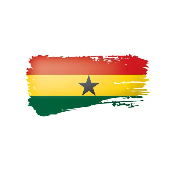 Ghana flag, vektor illustration på hvid baggrund – Stock-vektor