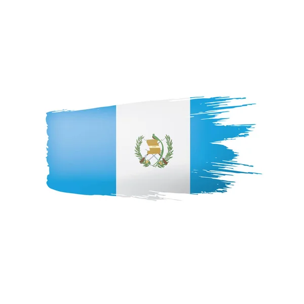 Drapeau du Guatemala, illustration vectorielle sur fond blanc — Image vectorielle