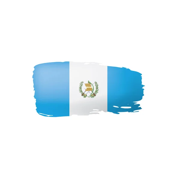 Bandeira da Guatemala, ilustração vetorial sobre um fundo branco — Vetor de Stock