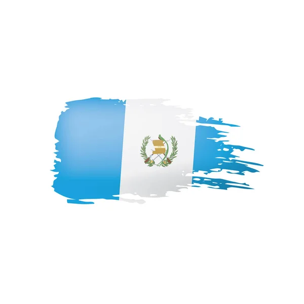 Drapeau du Guatemala, illustration vectorielle sur fond blanc — Image vectorielle