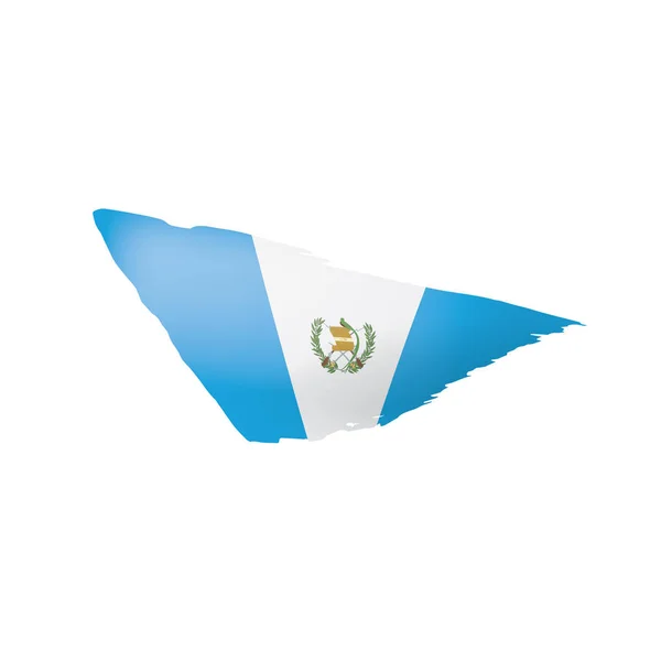 グアテマラの国旗は、白の背景にベクトル画像 — ストックベクタ