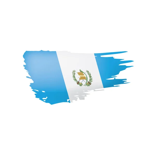 Drapeau du Guatemala, illustration vectorielle sur fond blanc — Image vectorielle