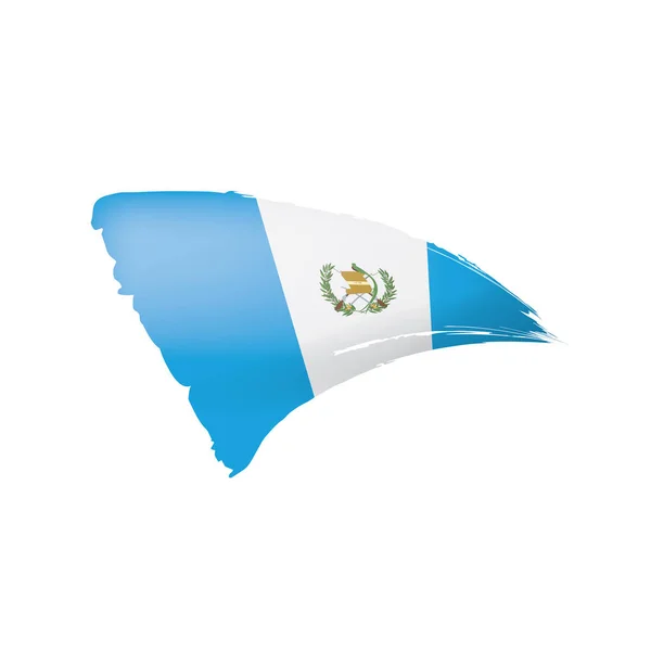 Drapeau du Guatemala, illustration vectorielle sur fond blanc — Image vectorielle