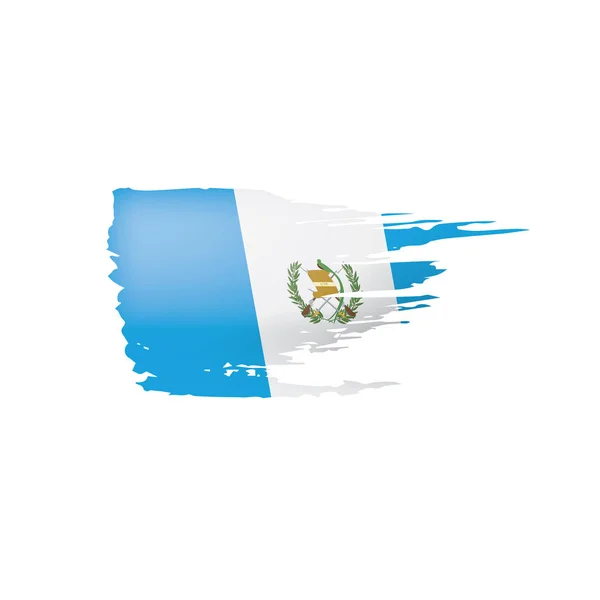 Γουατεμάλα σημαία, εικονογράφηση διάνυσμα σε λευκό φόντο — Διανυσματικό Αρχείο