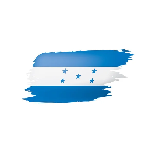 Drapeau Honduras, illustration vectorielle sur fond blanc — Image vectorielle