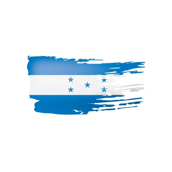 Honduras vlag, vector illustratie op een witte achtergrond — Stockvector