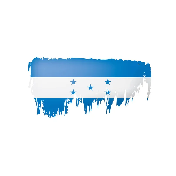 Honduras vlag, vector illustratie op een witte achtergrond — Stockvector