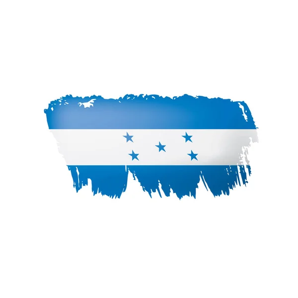 Флаг Гондураса Векторная Иллюстрация Белом Фоне — стоковый вектор