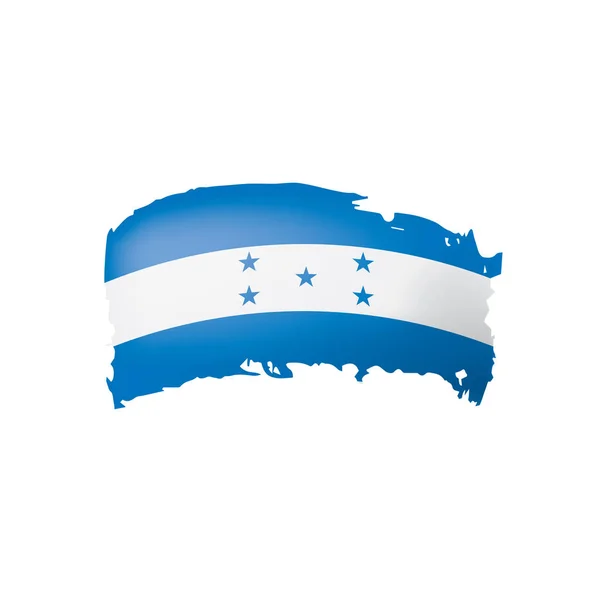 Bandeira de Honduras, ilustração vetorial sobre um fundo branco —  Vetores de Stock
