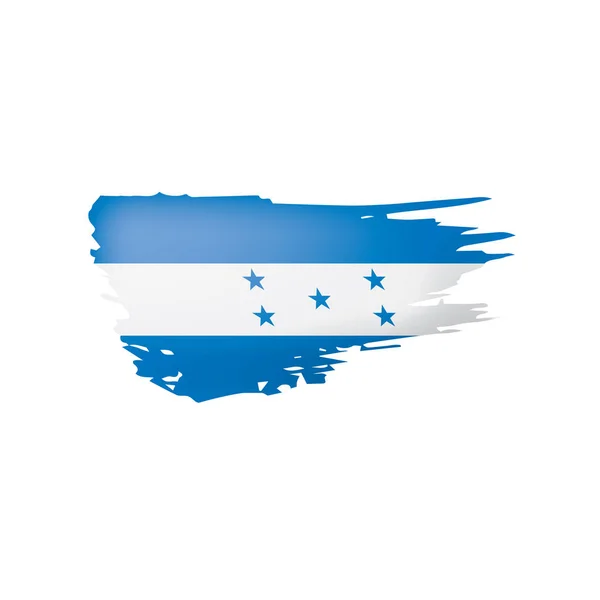 Honduras vlag, vector illustratie op een witte achtergrond — Stockvector