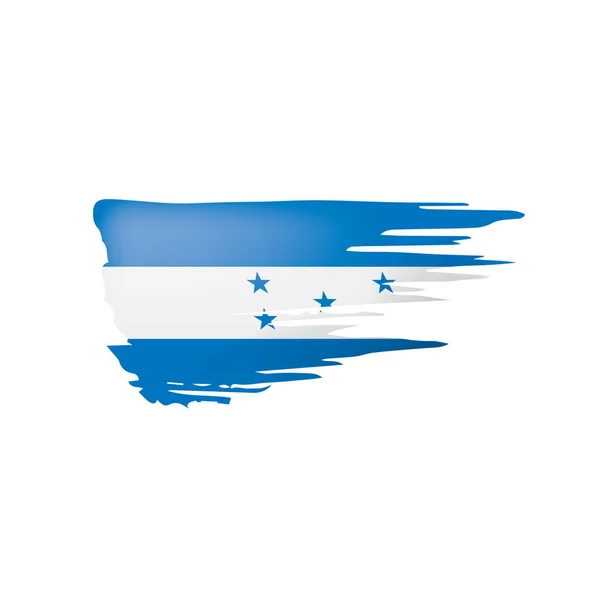 Honduras vlag, vector illustratie op een witte achtergrond — Stockvector