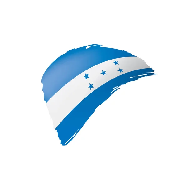 Honduras Flagge, Vektordarstellung auf weißem Hintergrund — Stockvektor