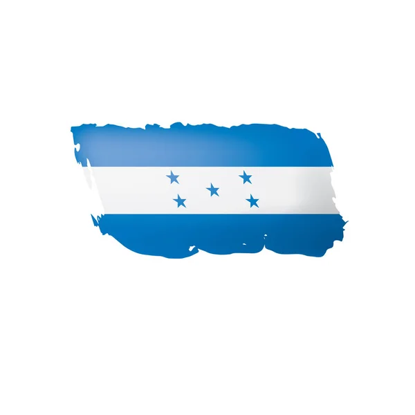 Bandeira de Honduras, ilustração vetorial sobre um fundo branco — Vetor de Stock