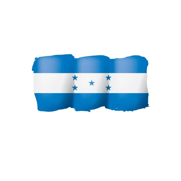 Honduras vlag, vector illustratie op een witte achtergrond — Stockvector