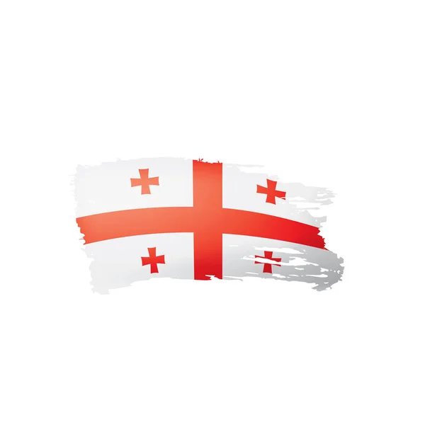 Прапор Грузії, Векторні ілюстрації на білому фоні — стоковий вектор