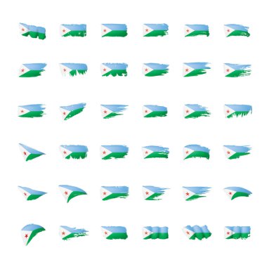 Hindistan bayrağı, beyaz arkaplanda vektör illüstrasyonu