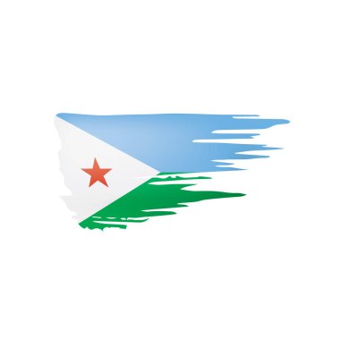 Hindistan bayrağı, beyaz arkaplanda vektör illüstrasyonu