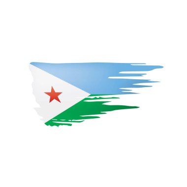 Hindistan bayrağı, beyaz arkaplanda vektör illüstrasyonu