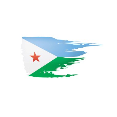 Hindistan bayrağı, beyaz arkaplanda vektör illüstrasyonu